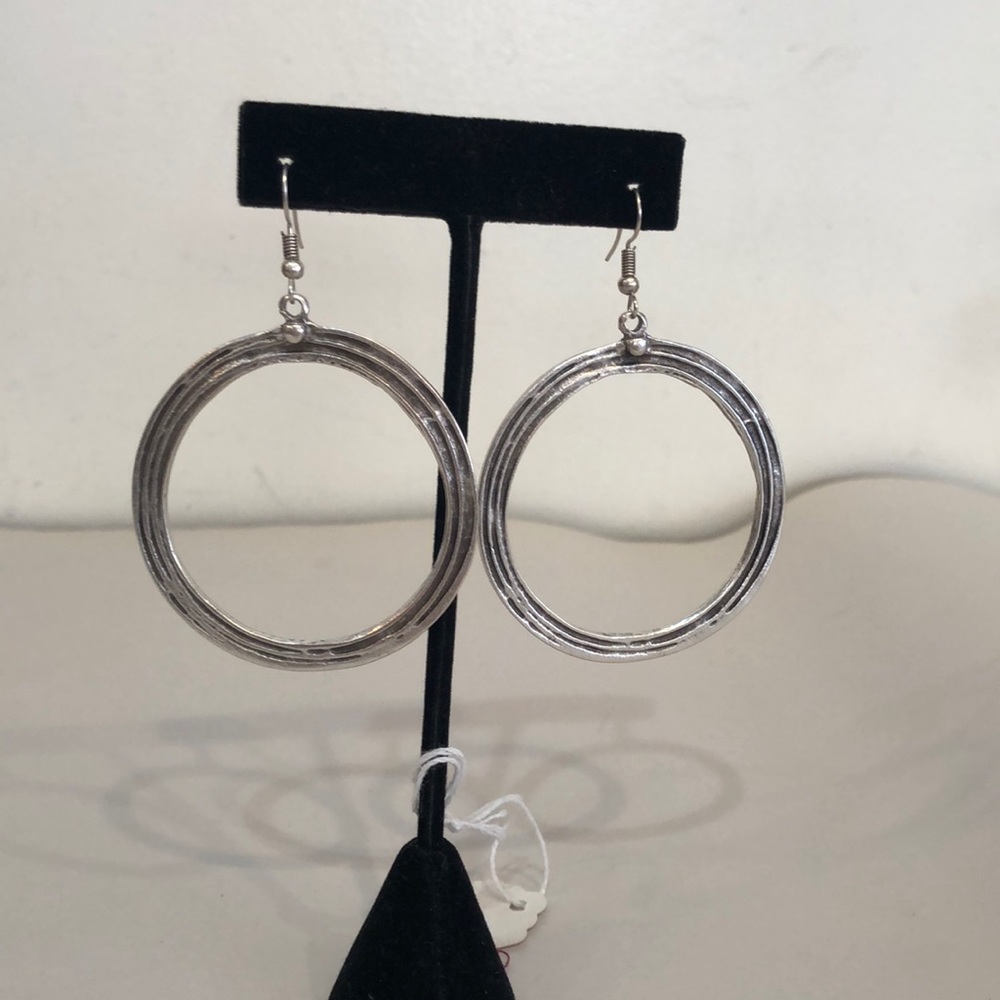 Silver/pewter earrings